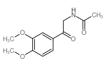 N-[2-(3,4-dimethoxyphenyl)-2-oxo-ethyl]acetamide结构式