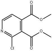 2-氯吡啶-3,4-二甲酸二甲酯结构式