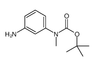 3-(N-叔丁氧基羰基-n-甲基氨基)苯胺结构式