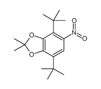 4,7-ditert-butyl-2,2-dimethyl-5-nitro-1,3-benzodioxole结构式