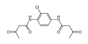 Butanamid, N,N′-(2-Chloro-1,4-phenylen)-bis-(3-oxo-)结构式
