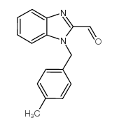 1-(4-甲基苄基)-1H-苯并咪唑-2-甲醛结构式