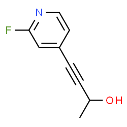 3-Butyn-2-ol,4-(2-fluoro-4-pyridinyl)-(9CI) Structure