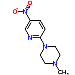 5-硝基-2-(4-甲基-1-哌嗪基)吡啶结构式