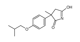 3-methyl-3-[4-(2-methylpropoxy)phenyl]pyrrolidine-2,5-dione结构式