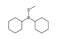 dicyclohexyl(methylsulfanyl)borane Structure