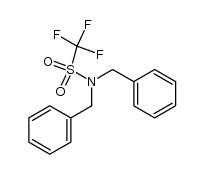 N,N-dibenzyl-1,1,1-trifluoromethanesulfonamide Structure