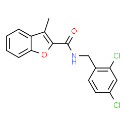 2-Benzofurancarboxamide,N-[(2,4-dichlorophenyl)methyl]-3-methyl-(9CI)结构式