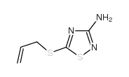 3-氨基-5-烯丙基硫代-1,2,4-噻二唑结构式
