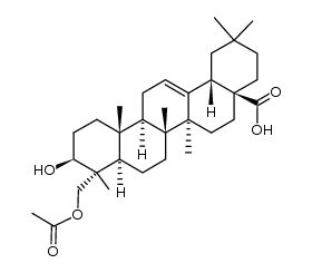 23-O-acetylhederagenin Structure