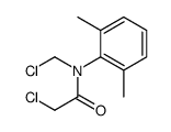 2-chloro-N-(chloromethyl)-N-(2,6-dimethylphenyl)acetamide结构式