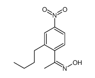 N-[1-(2-butyl-4-nitrophenyl)ethylidene]hydroxylamine Structure