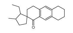 2'-ethyl-3'-methyl-3,4,5,6,7,8-hexahydro-1H-spiro[anthracene-2,1'-cyclopentan]-1-one结构式