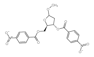 methyl-2-deoxy-3,5-di-o-p-nitrobenzoyl-d-ribofuranoside Structure