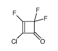 2-Cyclobuten-1-one,2-chloro-3,4,4-trifluoro-结构式