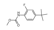 (4-tert-butyl-2-fluoro-phenyI)-carbamic acid methyl ester Structure
