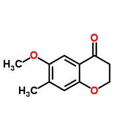 6-Methoxy-7-methyl-2,3-dihydro-4H-chromen-4-one Structure