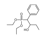 1-diethoxyphosphoryl-1-phenylbutan-2-ol结构式