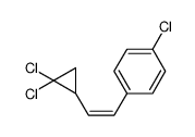 1-chloro-4-[2-(2,2-dichlorocyclopropyl)ethenyl]benzene结构式