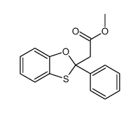methyl 2-(2-phenyl-1,3-benzoxathiol-2-yl)acetate Structure