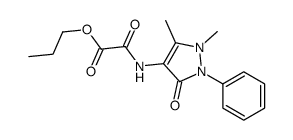 propyl 2-[(1,5-dimethyl-3-oxo-2-phenylpyrazol-4-yl)amino]-2-oxoacetate结构式