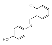 Phenol,4-[[(2-chlorophenyl)methylene]amino]- Structure