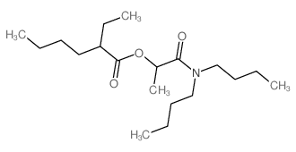 1-(dibutylcarbamoyl)ethyl 2-ethylhexanoate结构式