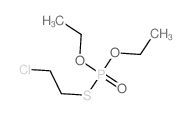 S-2-Chloroethyl O,O-diethylphosphorothioate结构式