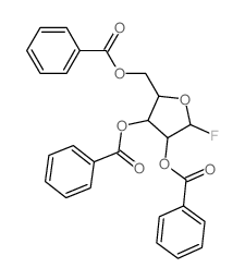 b-D-Arabinofuranosyl fluoride,tribenzoate (9CI) Structure