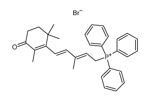 (2E,4E)-[5-(2,6,6-trimethyl-3-oxo-1-cyclohexen-1-yl)-3-methyl-2,4-pentadien-1-yl]triphenylphosphonium bromide Structure