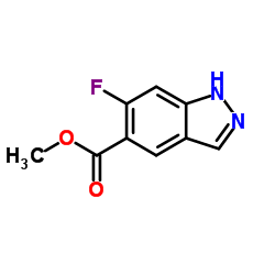 6-氟-1H-吲唑-5-羧酸甲酯结构式