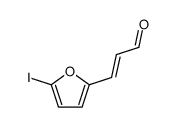 3-(5-iodofuran-2-yl)prop-2-enal结构式