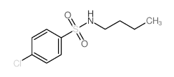 Benzenesulfonamide,N-butyl-4-chloro-结构式