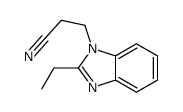 1H-Benzimidazole-1-propanenitrile,2-ethyl-(9CI) Structure