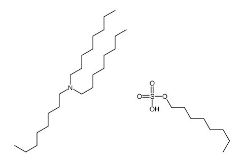 N,N-dioctyloctan-1-amine,octyl hydrogen sulfate结构式