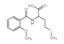 2-[(2-甲氧基苯甲酰基)氨基]-4-(甲基硫代)丁酸结构式