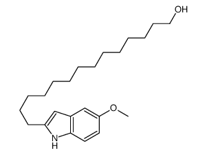 14-(5-methoxy-1H-indol-2-yl)tetradecan-1-ol Structure