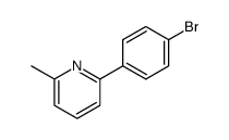 2-(4-bromo-phenyl)-6-methyl-pyridine结构式