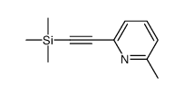 2-甲基-6-((三甲基锡)乙炔)吡啶结构式