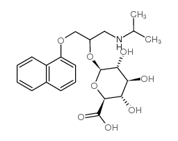 propranolol glucuronide sodium salt Structure