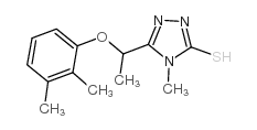 5-[1-(2,3-二甲基苯氧基)乙基]-4-甲基-4H-1,2,4-噻唑-3-硫醇结构式