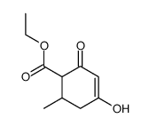 ethyl 4-hydroxy-2-oxo-6-methylcyclohex-3-ene-1-carboxylate Structure