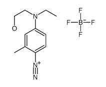 4-[ethyl(2-hydroxyethyl)amino]-2-methylbenzenediazonium tetrafluoroborate结构式
