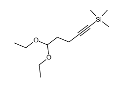 5-(Trimethylsilyl)-4-pentynal Diethyl Acetal Structure