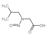 Acetic acid,2-[(2-methylpropyl)nitrosoamino]-结构式