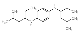 1,4-Benzenediamine,N1,N4-bis(1-ethyl-3-methylbutyl)- Structure