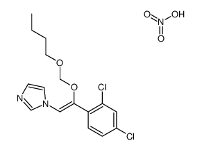 1-[(Z)-2-(butoxymethoxy)-2-(2,4-dichlorophenyl)ethenyl]imidazole,nitric acid结构式