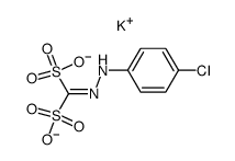 (4-chloro-phenylhydrazono)-methanedisulfonic acid, dipotassium salt Structure