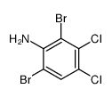2,6-dibromo-3,4-dichloroaniline Structure
