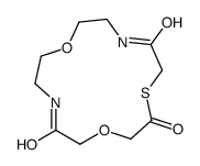 1,10-dioxa-4-thia-7,13-diazacyclopentadecane-3,6,14-trione Structure